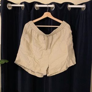 Quince 100% European Linen Shorts - Beige